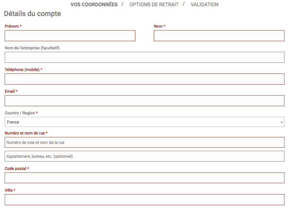 Interface de commande e-Repas